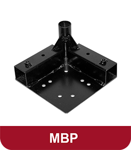 <p>Placa Intermediária para metal base. Usada em conjunto com MB400. Produzido em aço SAE 1020 galvanizado preto.</p>

